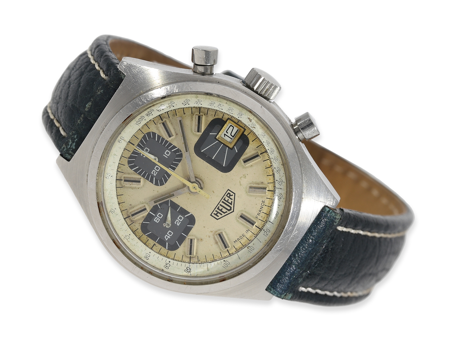 Cadran (zifferblatt) Vintage Type Racing Pour Chronographe Valjoux 7765 - 30,3 Mm - Occasion Ancien Stock